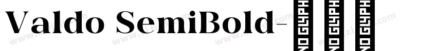 Valdo SemiBold字体转换